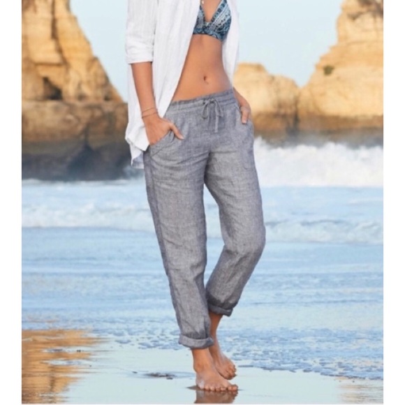 athleta bali linen ankle pant